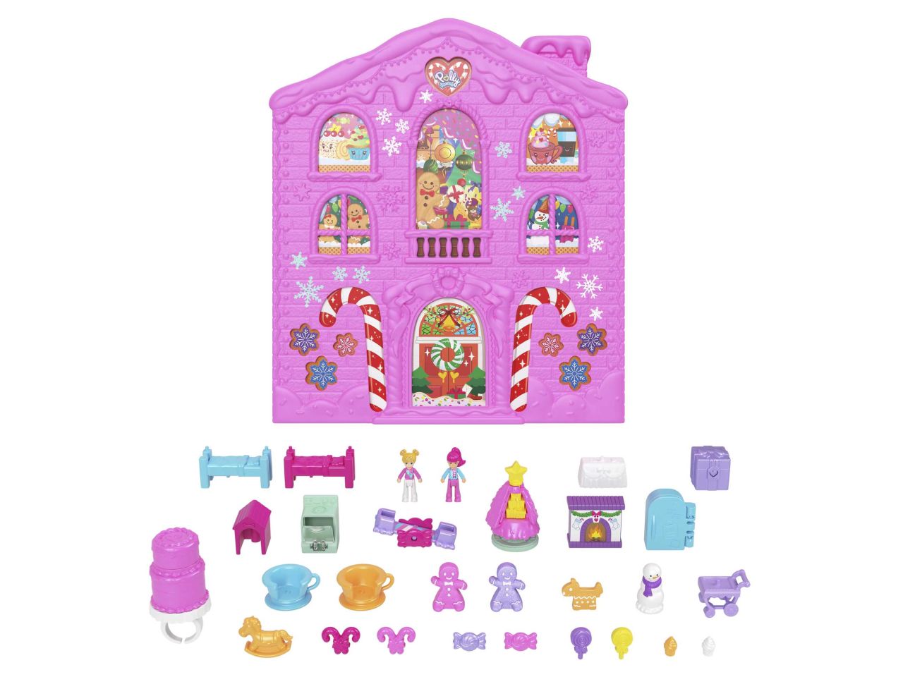 Mattel polly pocket calendario dell'avvento