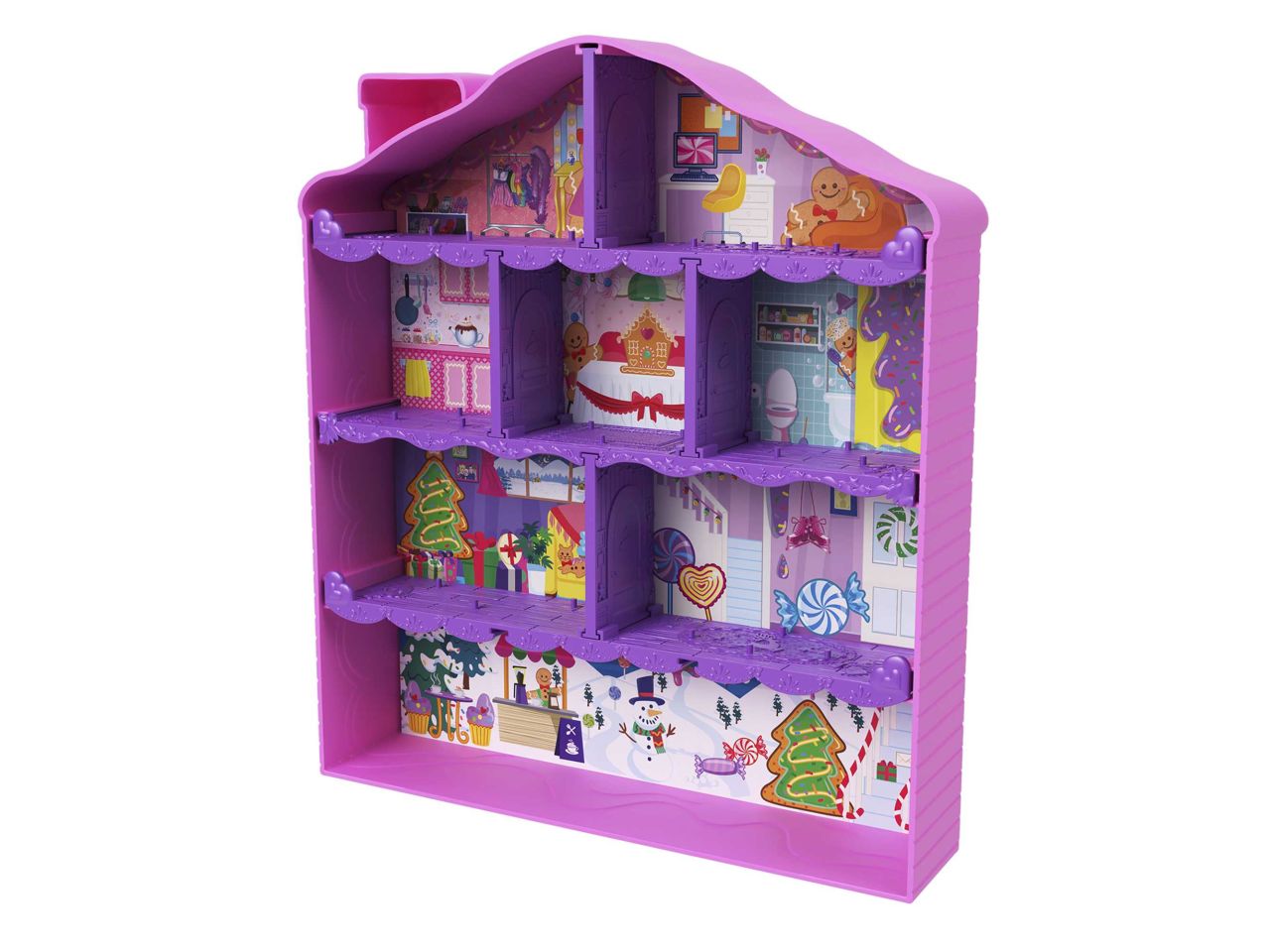 Mattel polly pocket calendario dell'avvento