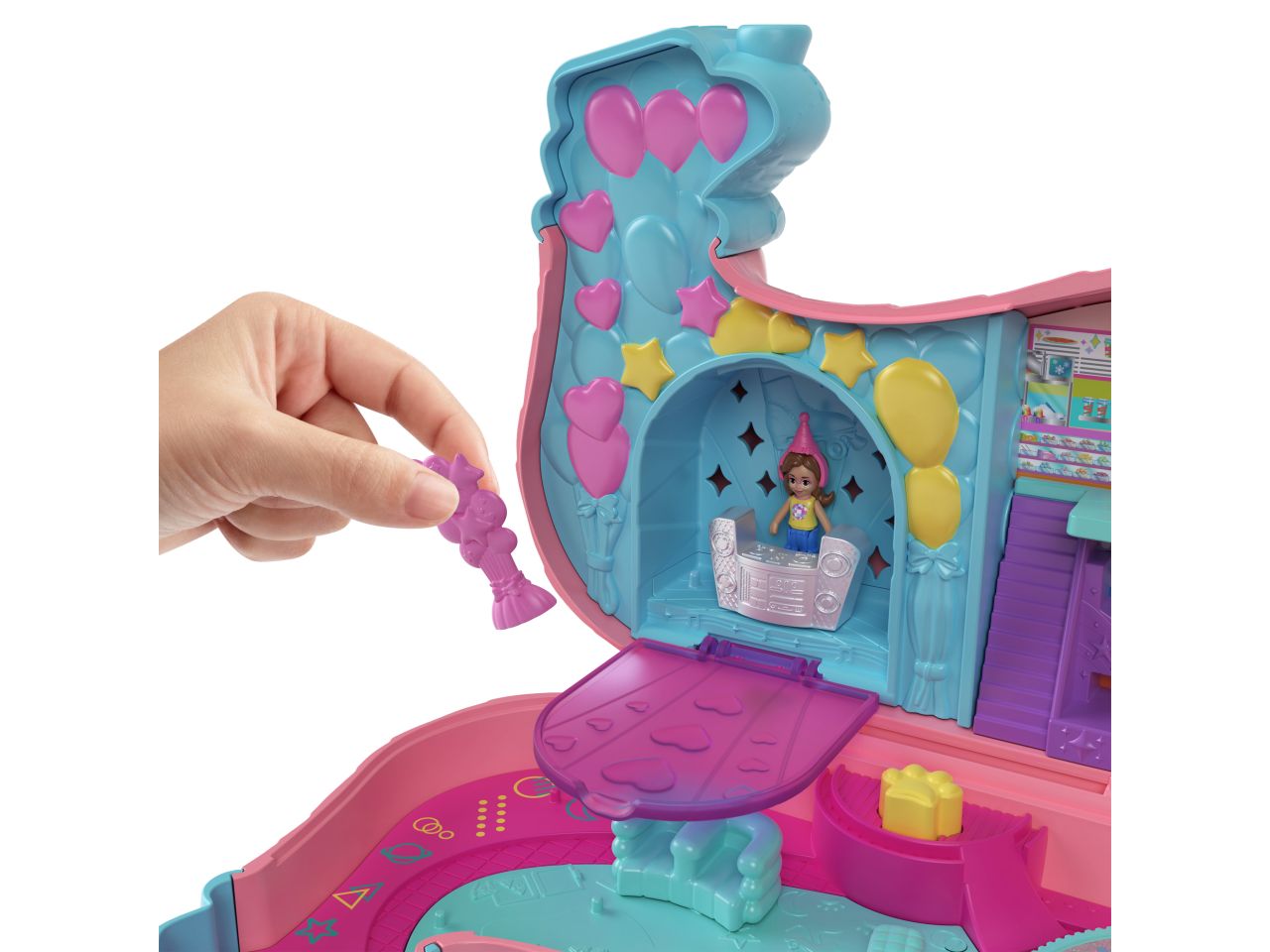 Mattel polly pocket la festa dei cuccioli con 15 accessori inclusi