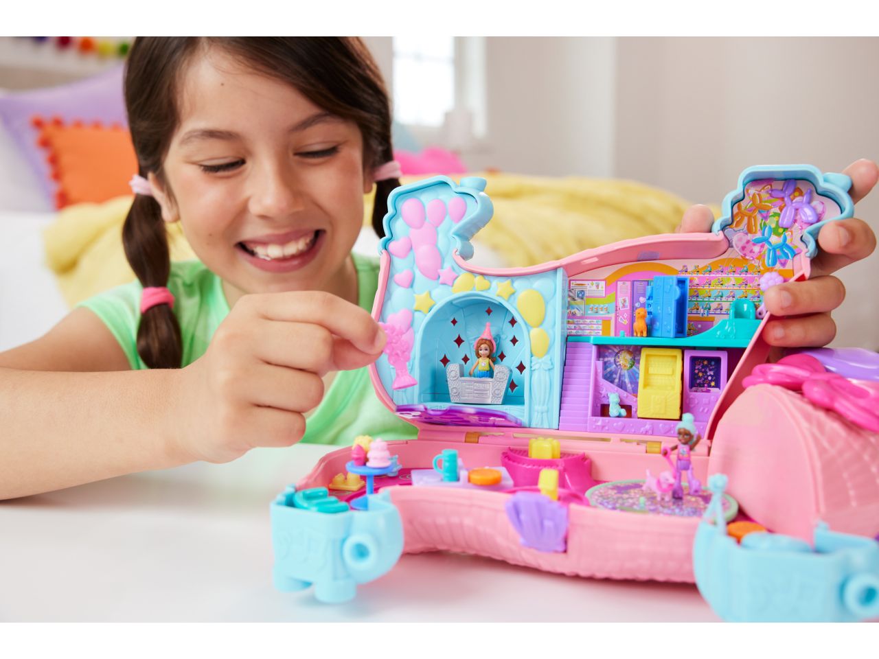 Mattel polly pocket la festa dei cuccioli con 15 accessori inclusi