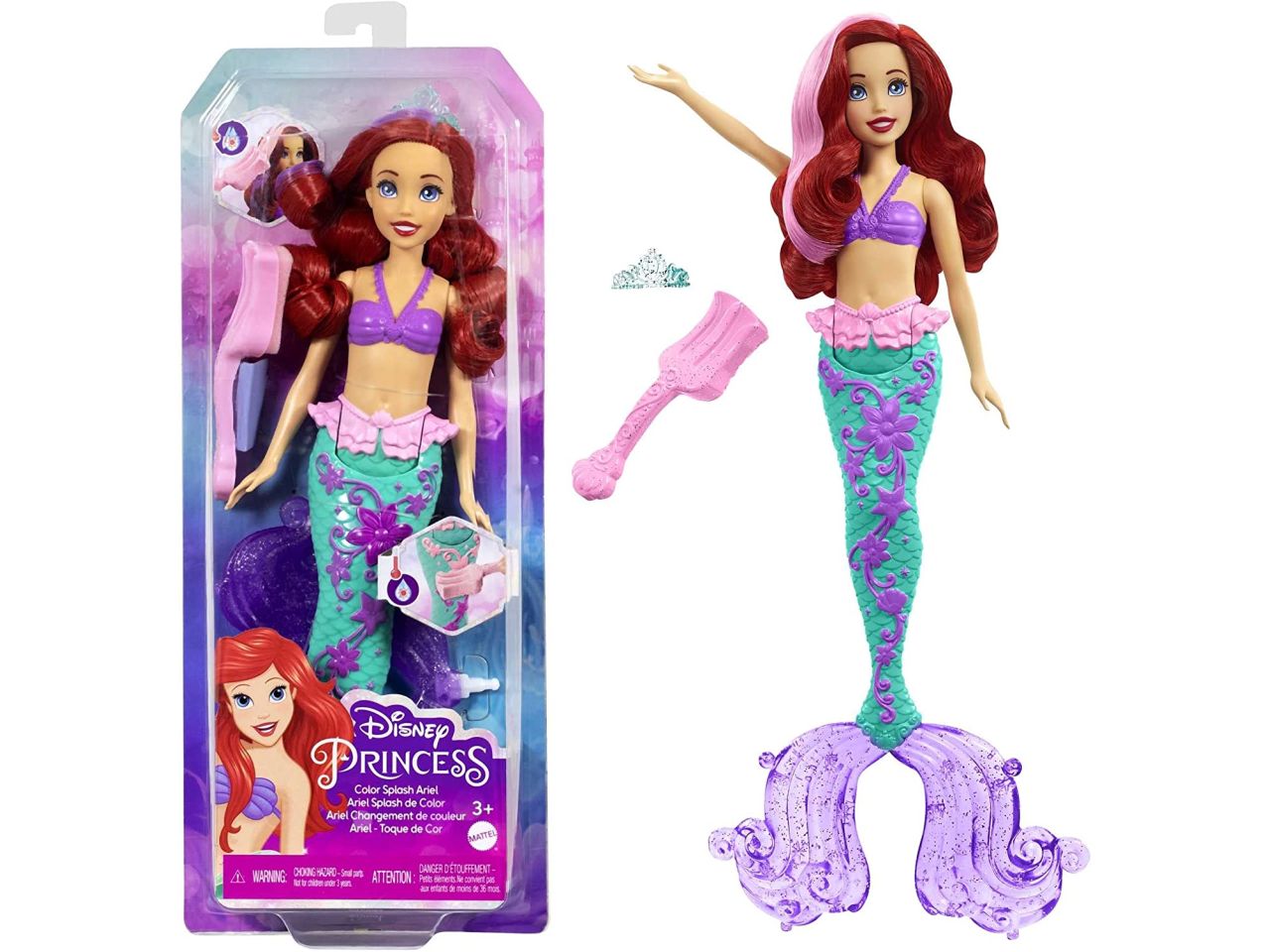 Disney princess ariel cambia colore