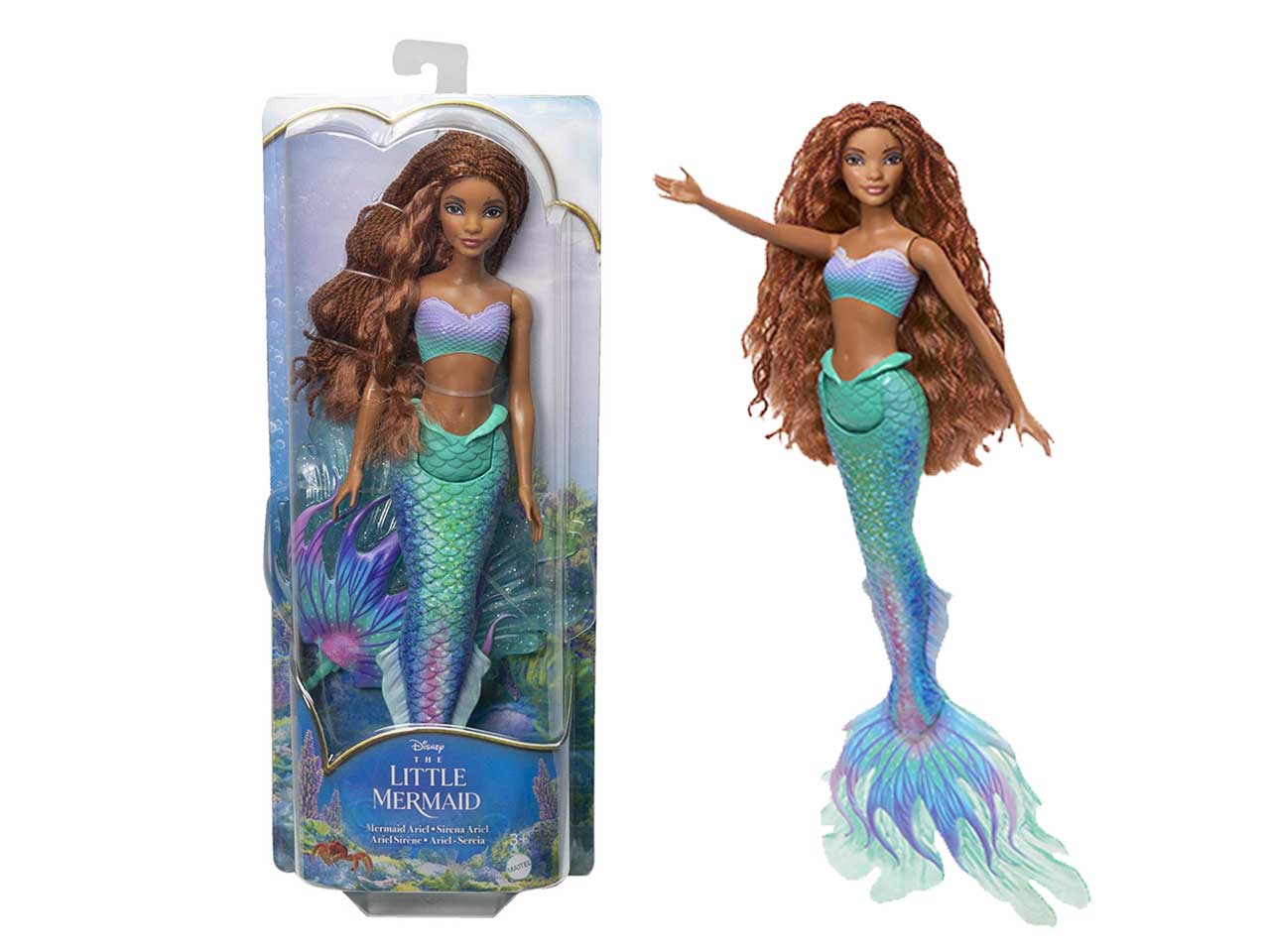 Fashion doll mattel disney bambola ariel sirenetta