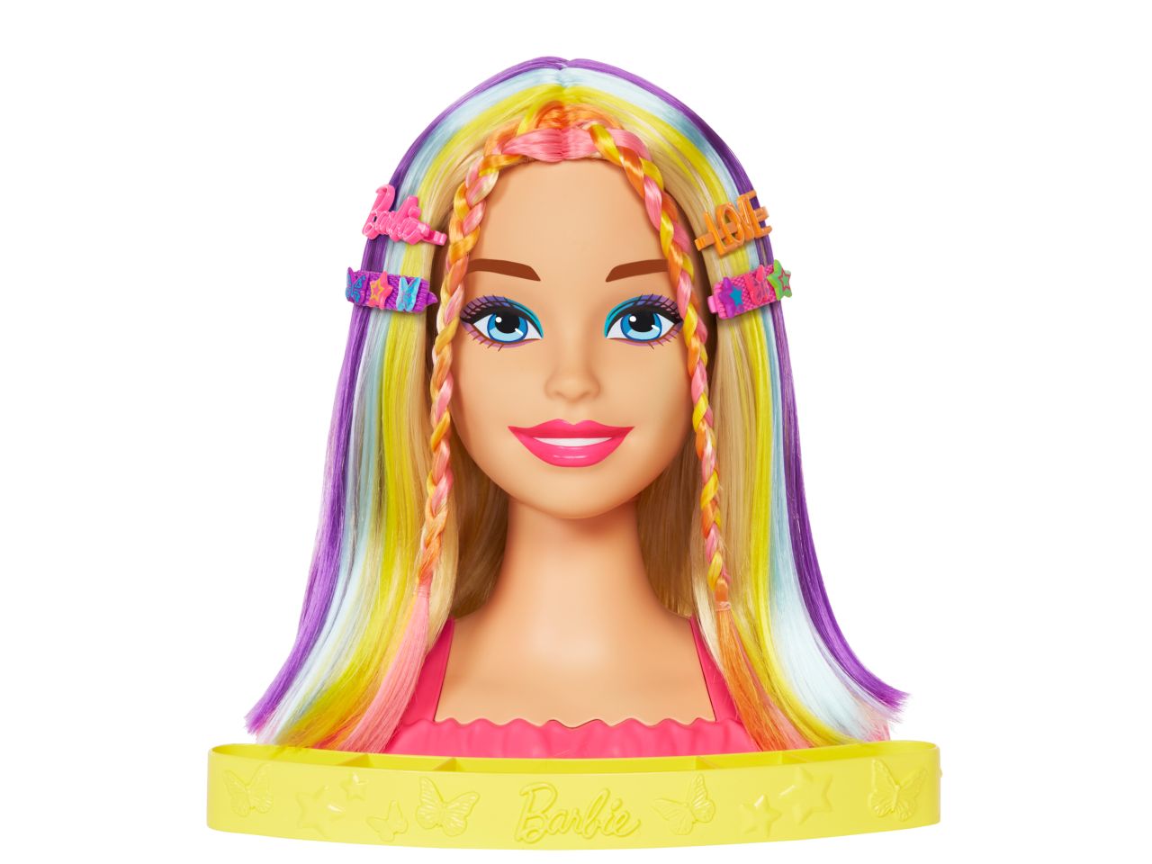 Mattel barbie styling head capelli arcobaleno