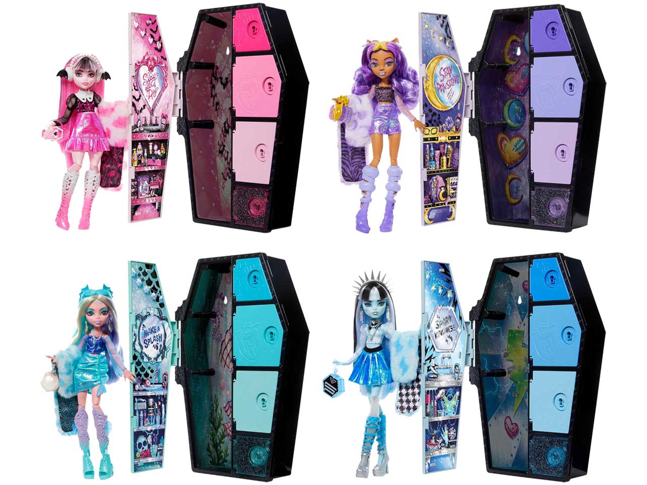 Mattel fashion doll monster high segreti da brivido serie 2 - personaggi assortiti