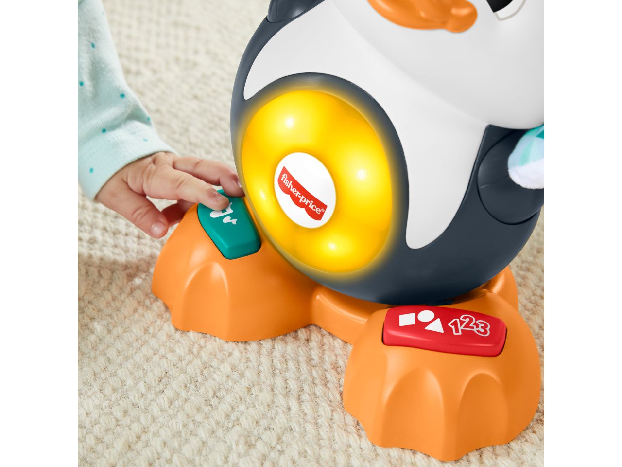 Mattel fisher-price pino pinguino numeri e parole