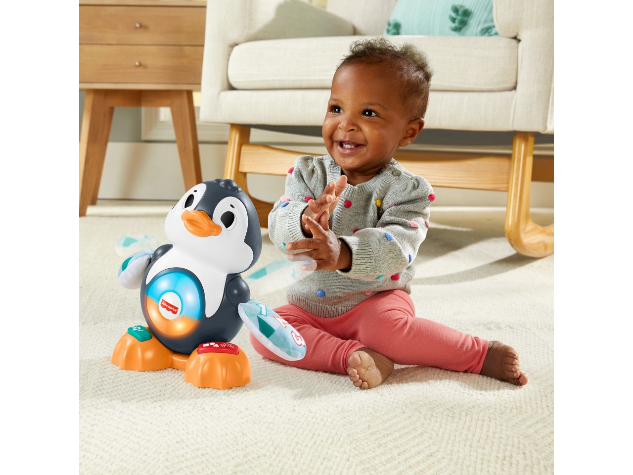 Mattel fisher-price pino pinguino numeri e parole