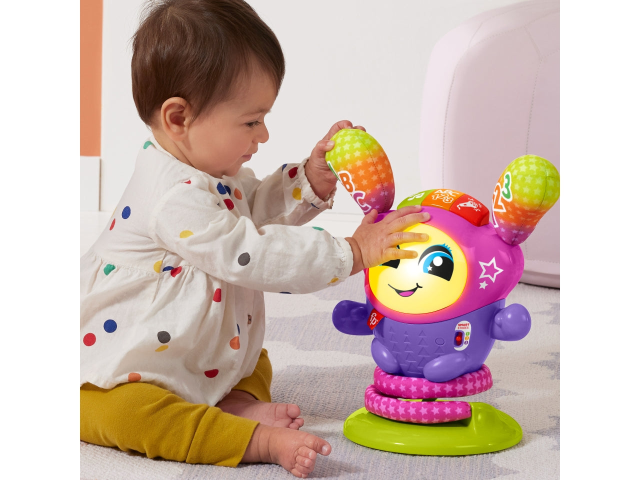 Dj Nina salterina, Giocattolo musicale interattivo 9m + Fisher-price