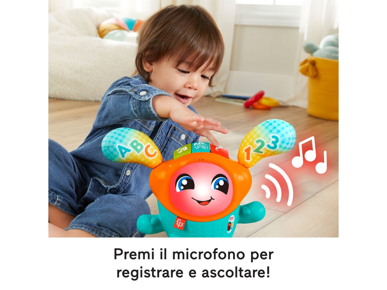 Dj Nina salterina, Giocattolo musicale interattivo 9m + Fisher-price