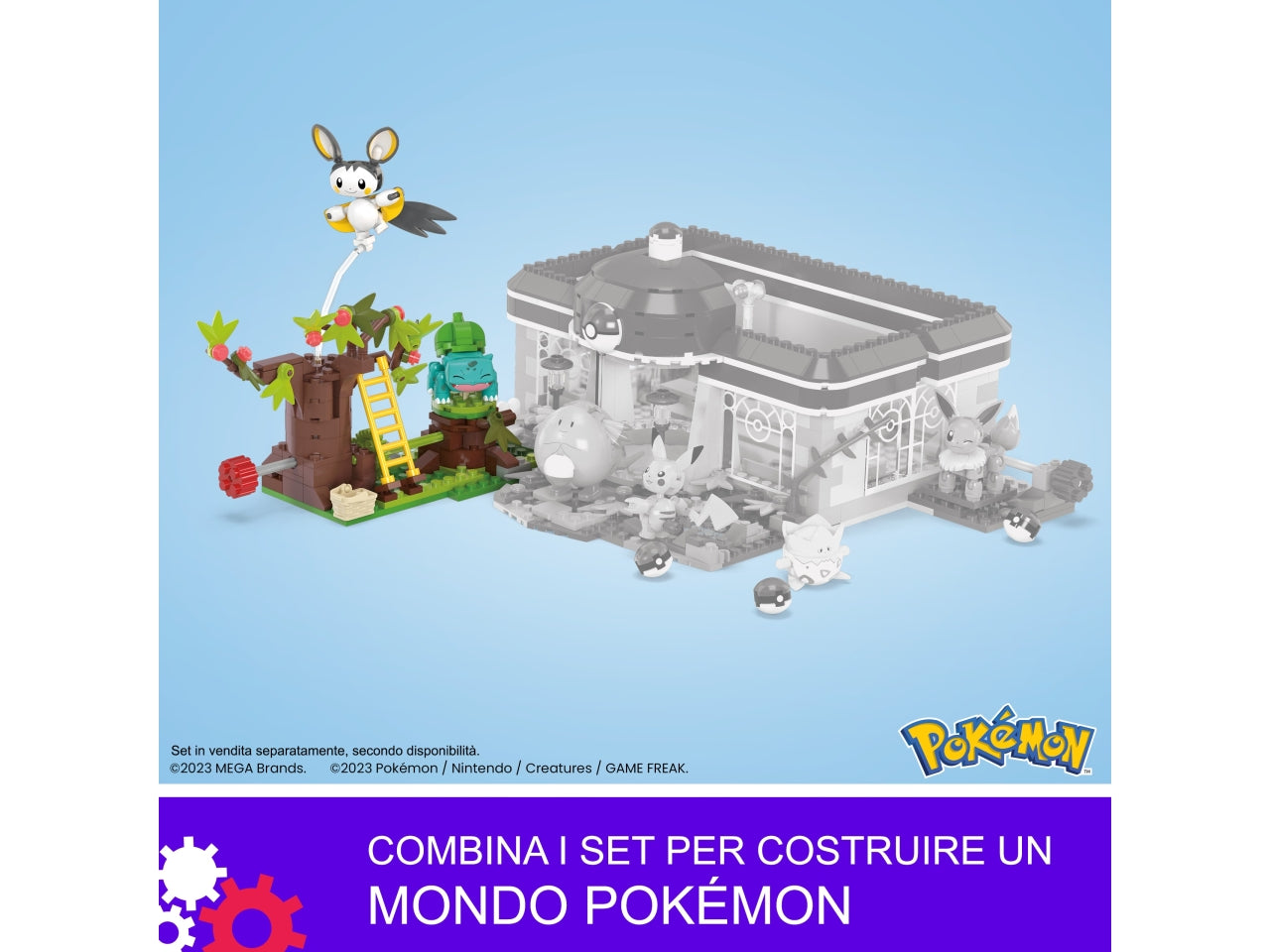Pokemon bosco emulga e bulbasaur