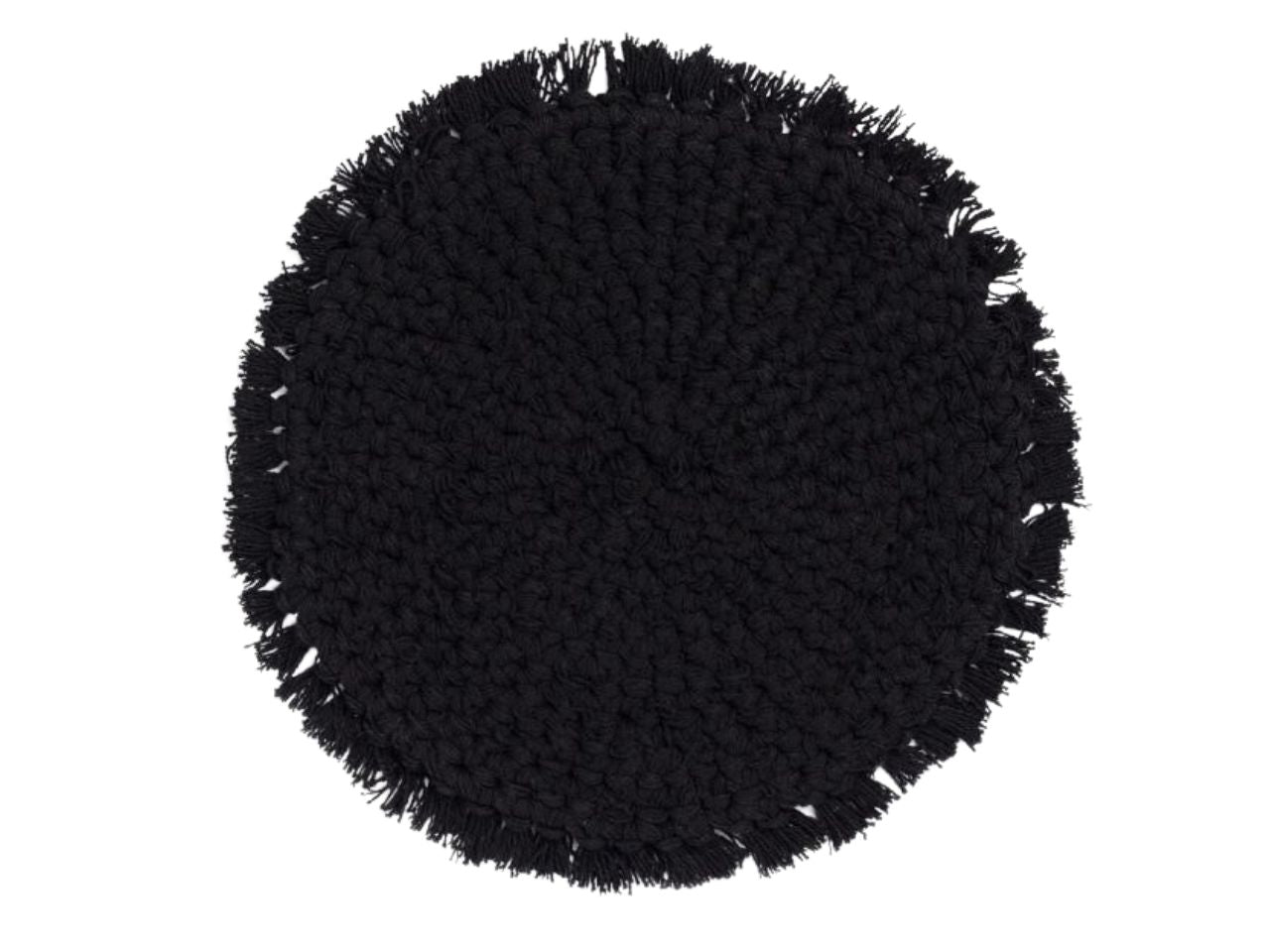 Tovaglietta vera d.38cm colore nero
