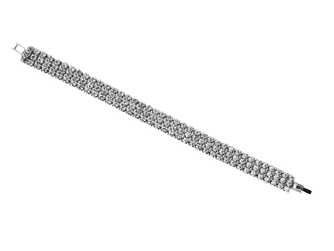 Bracciale strass 18cm 3 fili