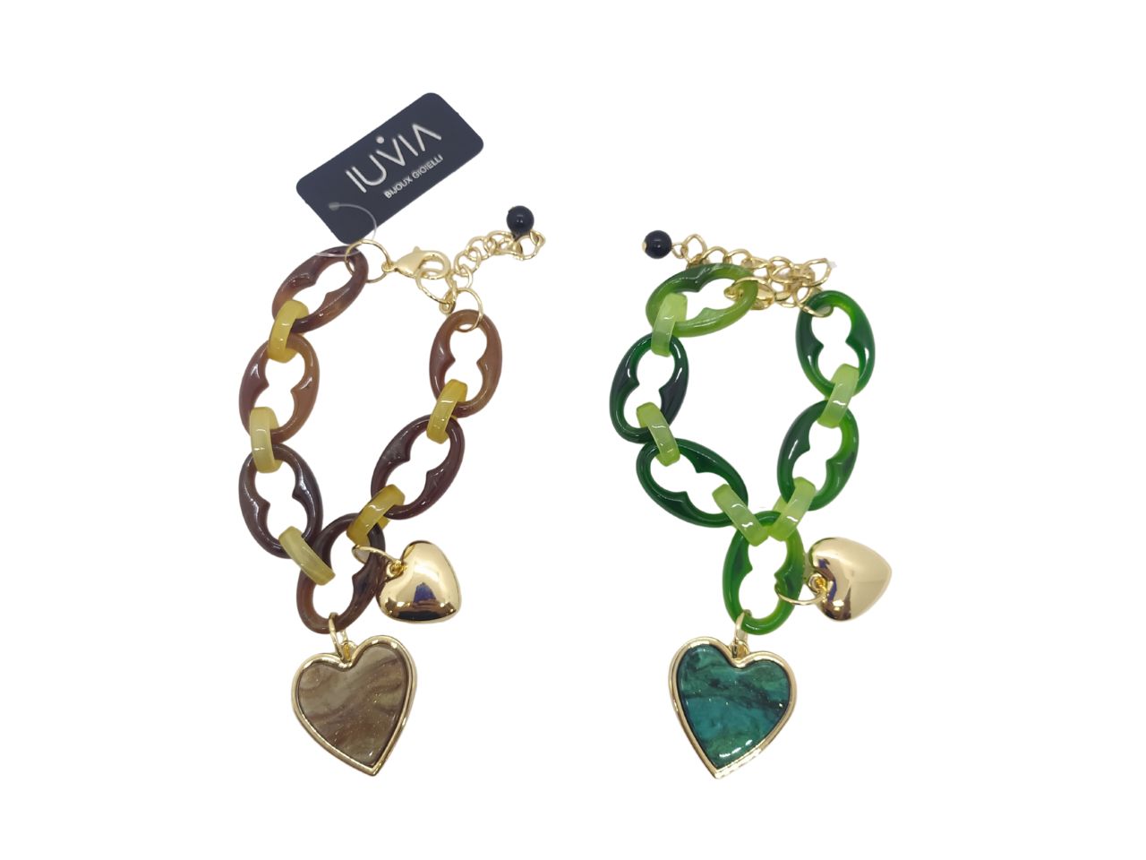 Bracciale in resina con catena
