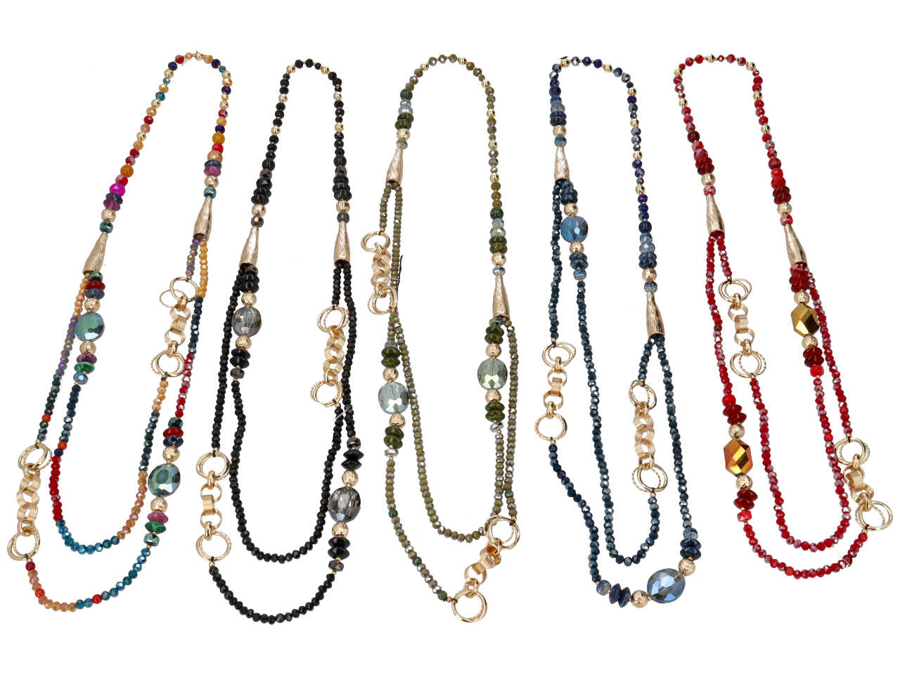 Collana lunga cristallo 2 fili