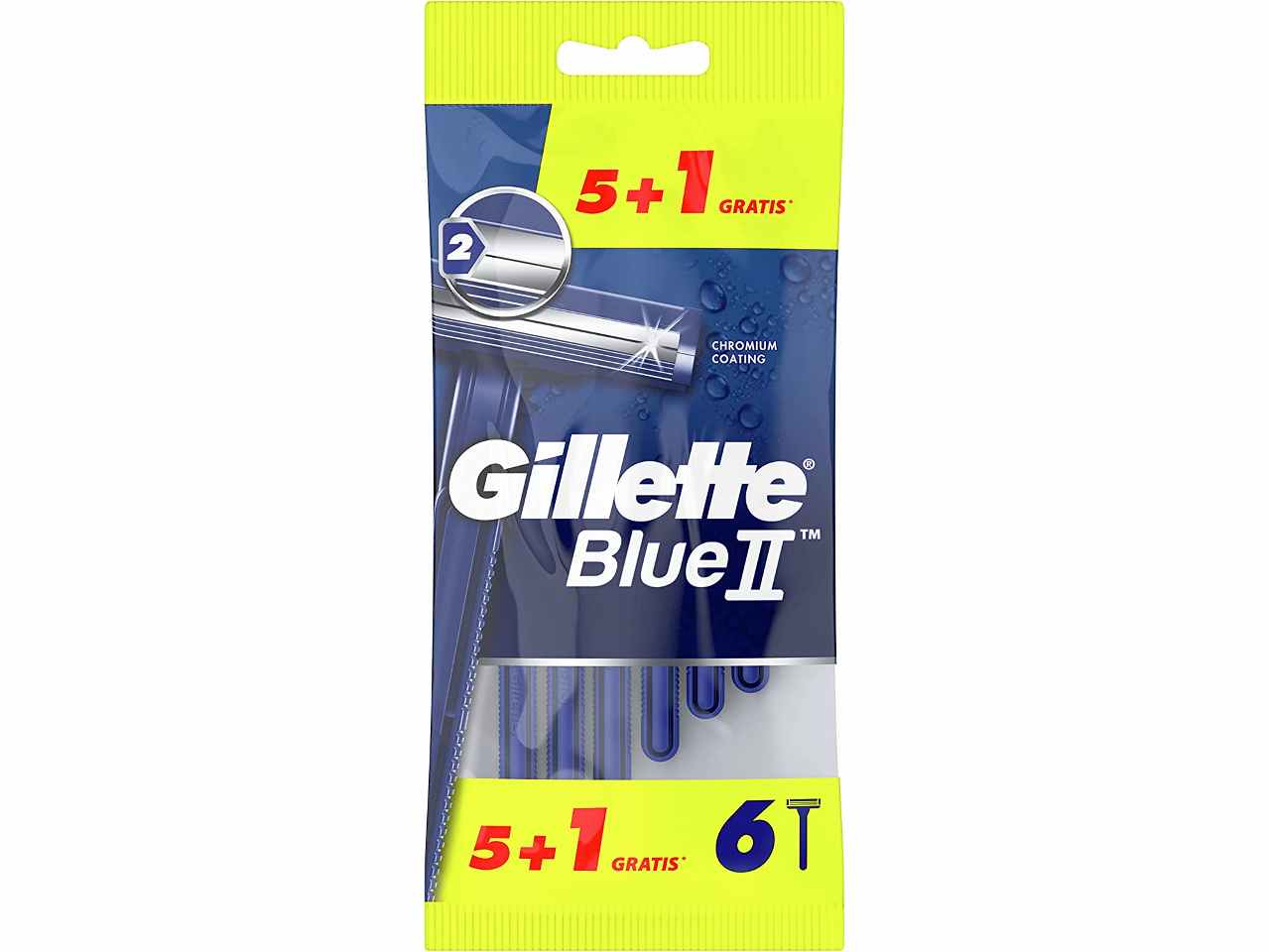 Gilette blue plus rasoio pezzi 5+1