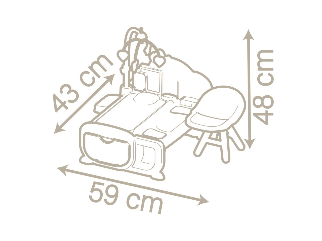 Baby Nurse Cocoon Nursery Smoby Set per cura del bebè