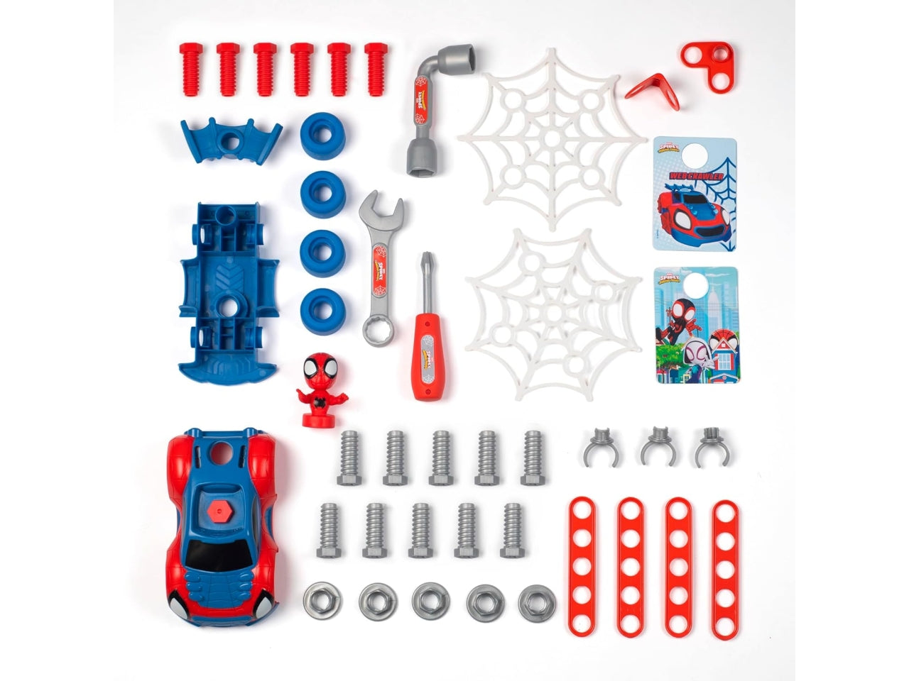 Spidey workshop cart carrello del fai da te con auto da costruire