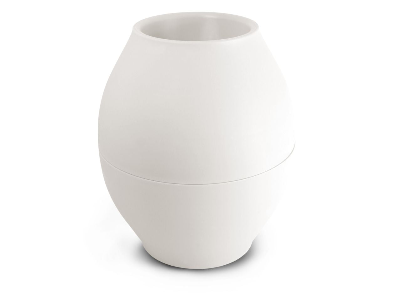 Vaso diabolo antiriversamento colore bianco misura 17,5x15x8cm