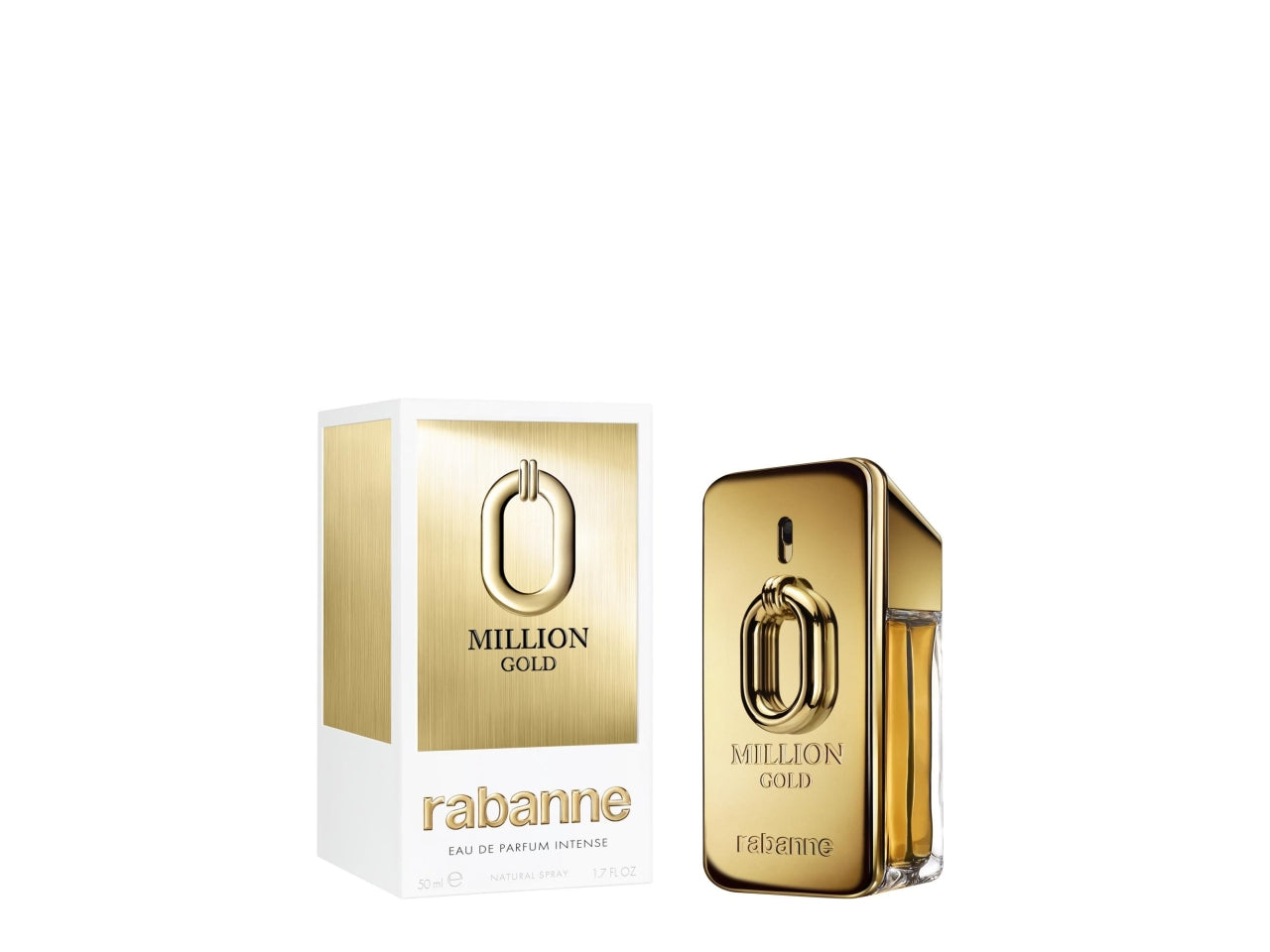 Profumo Uomo Rabanne Million Gold Eau De Parfum Intense 50ml, Uomo, Flacone non ricaricabile, Profumo, Mandarino, Legno di cedro $