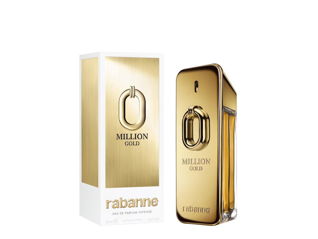 Profumo Uomo Rabanne Million Gold Eau De Parfum Intense 100ml, Uomo, Flacone non ricaricabile, Profumo, Mandarino, Legno di cedro $