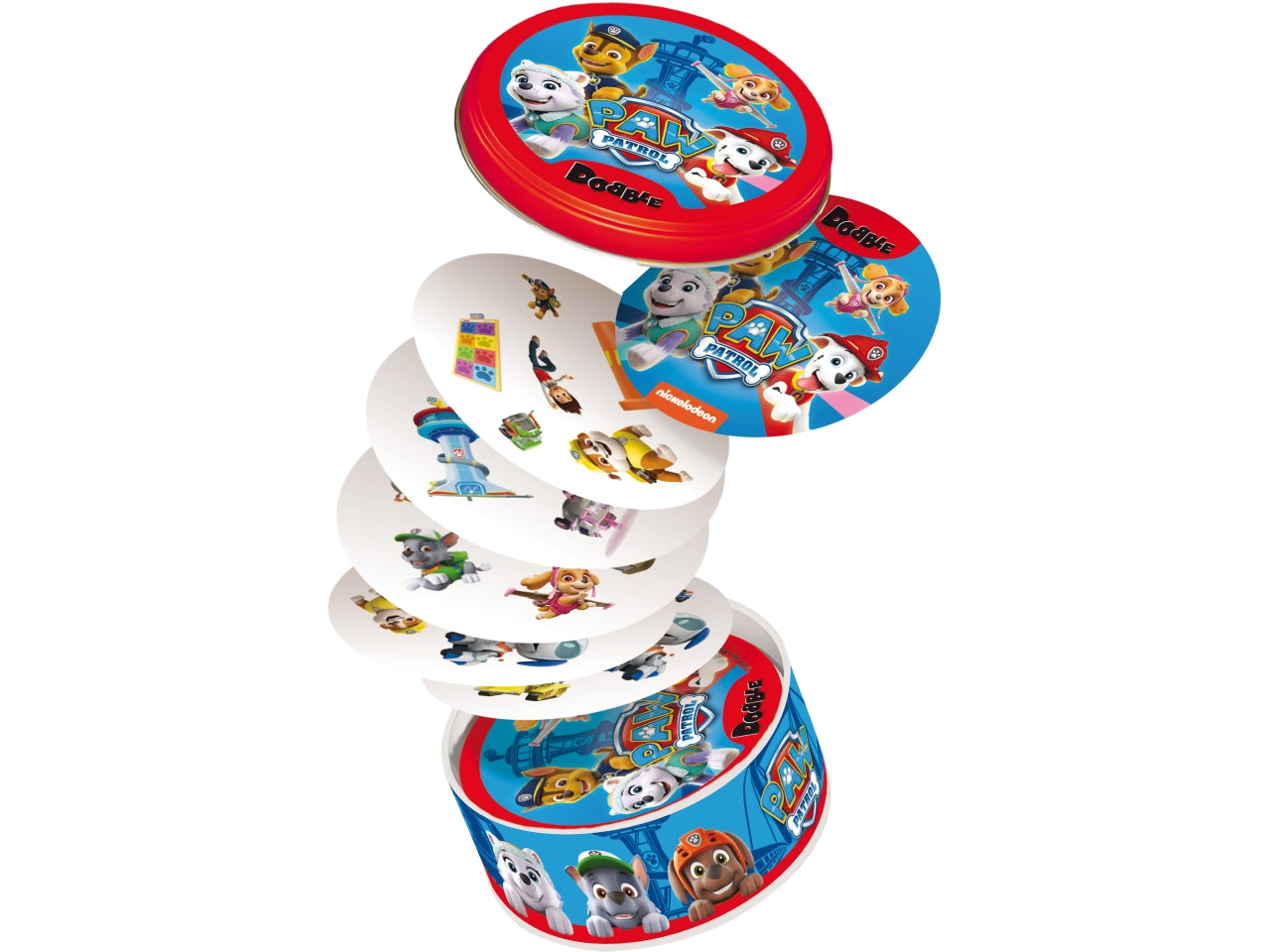 Dobble Paw Patrol: Gioco Familiare Entusiasmante con i Cuccioli di Paw Patrol, per 2-8 Partecipanti, Dai 4 Anni in su, Versione Italiana - Asmodee