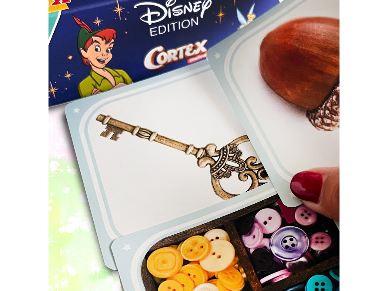 Cortex Disney Kids: Sfide Intellettuali con Personaggi Disney, 2-6 Partecipanti, Dai 6 Anni in su, Versione Italiana - Asmodee