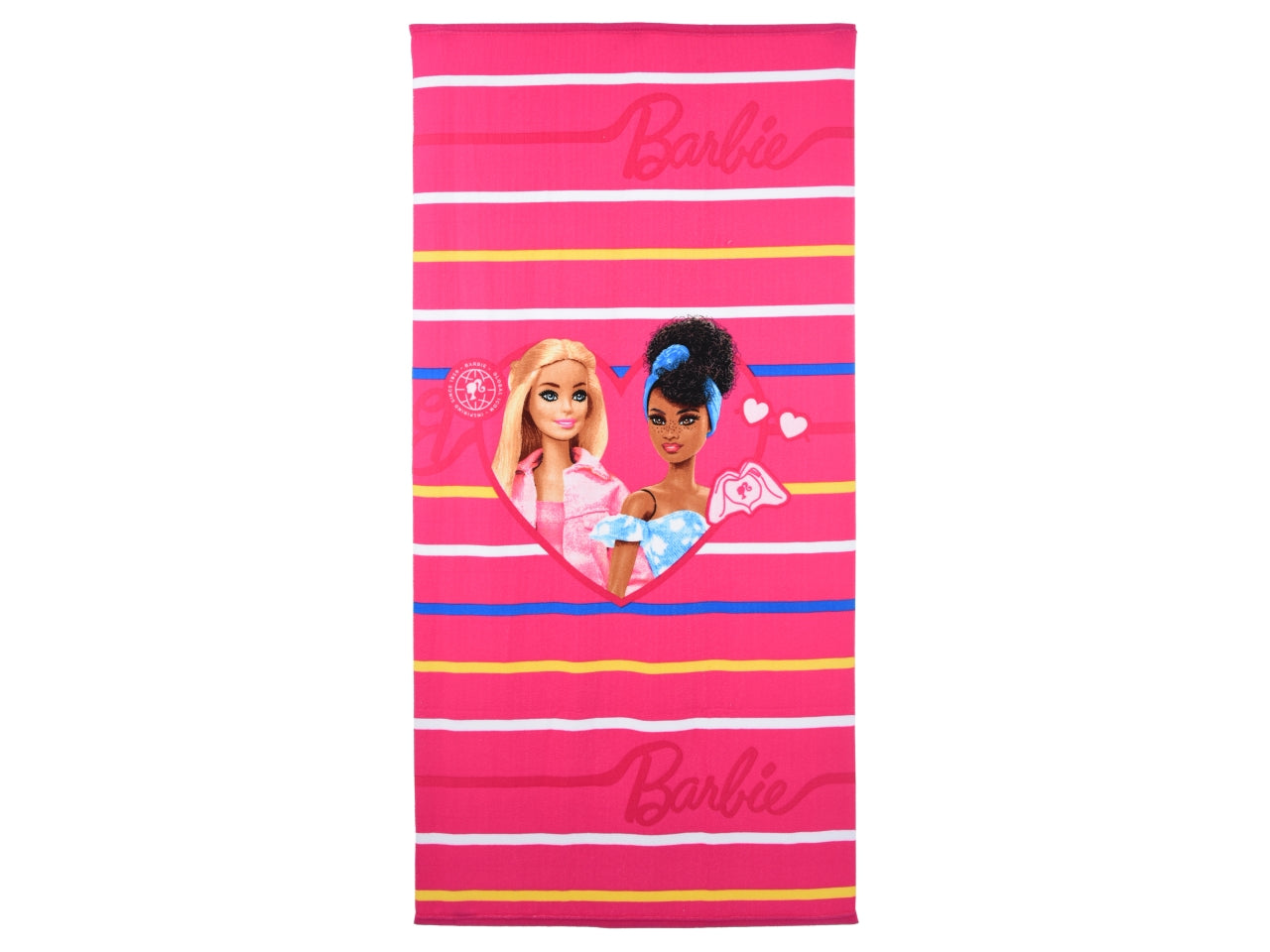 Telo mare Barbie in microfibra fucsia 70x140 cm - Sun City
