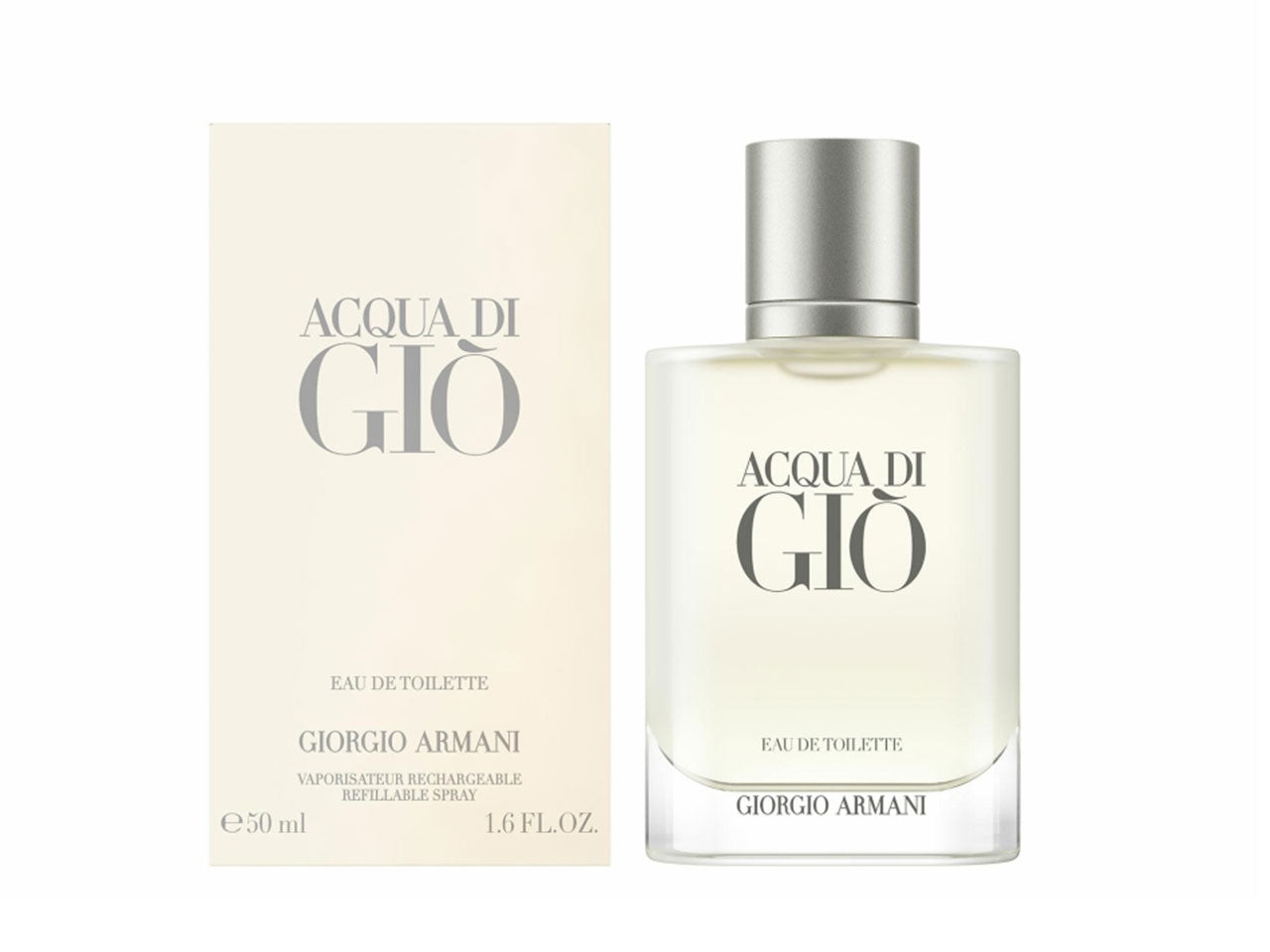 Giorgio Armani Acqua di Gio, eau de toilette da uomo ricaricabile 50 ml $