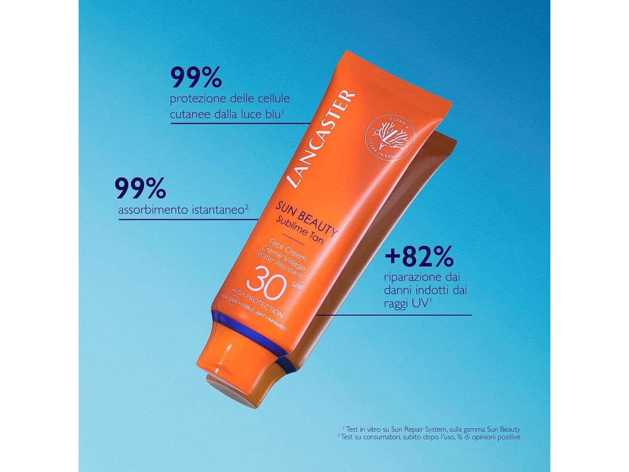 Lancaster sun beauty sublime crema solare viso spf 50 da 50ml