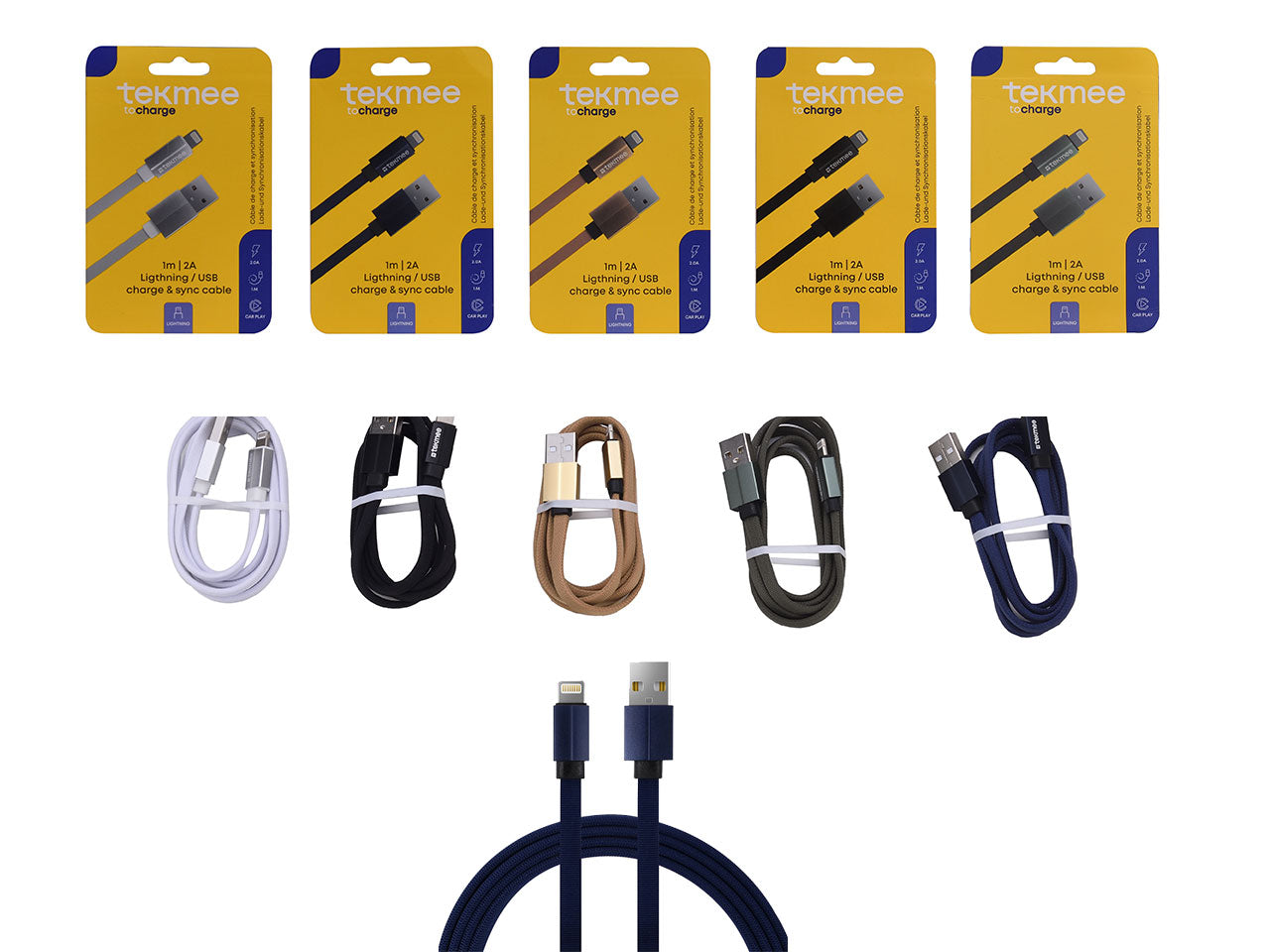 Tekmee di ricarica e sincronizzazione 1m usb