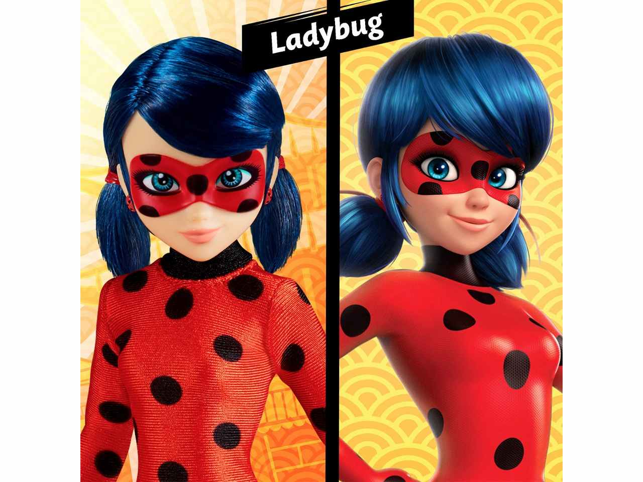 Miraculous doll 26 cm 2pack shangai t07