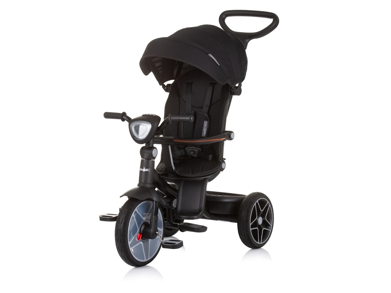 Triciclo con tettuccio derby ossidiana 18 mesi | Chipolino