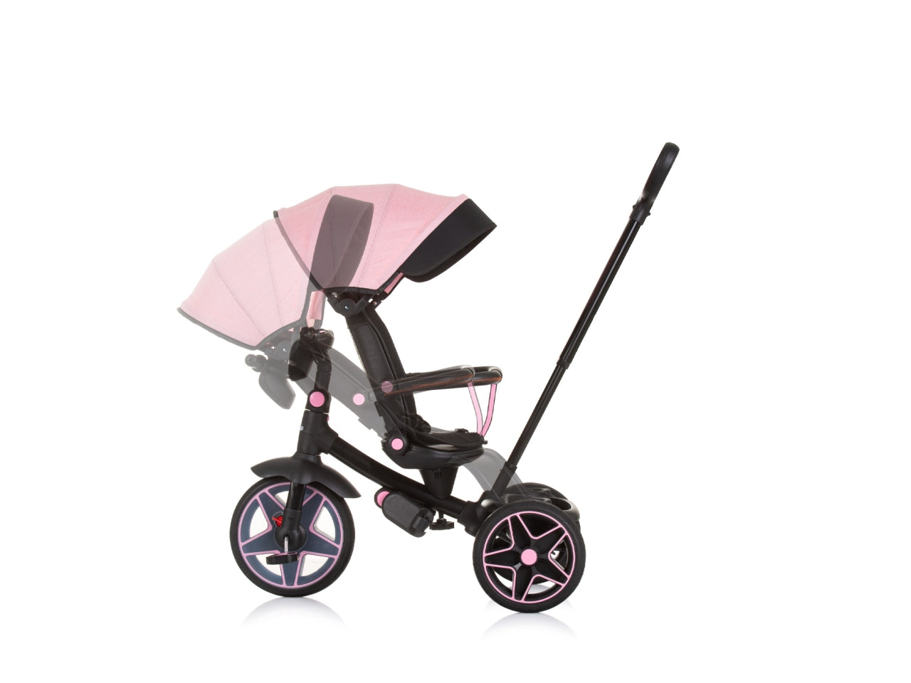 Triciclo con tettuccio derby fenicottero 18 mesi | Chipolino