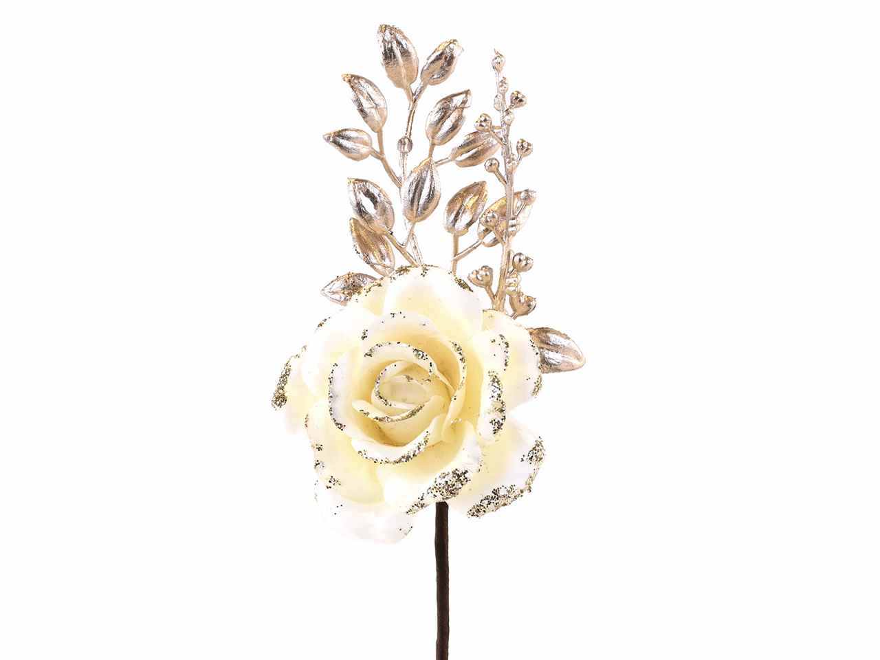 Rosa pick dia16cm 6pezzi crema