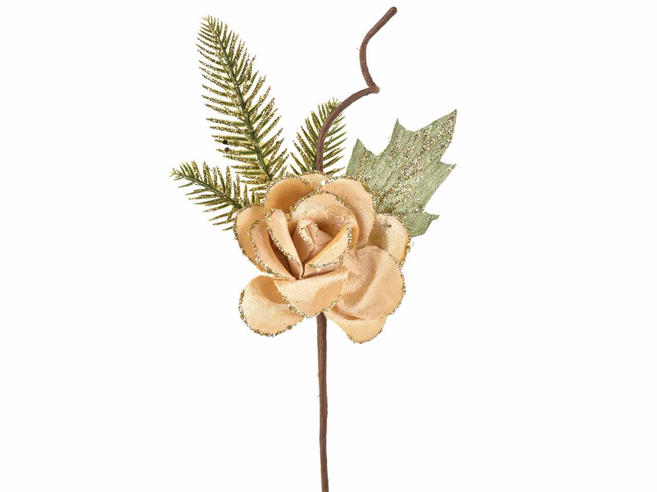 Rosa pick h35cm 6pezzi oro