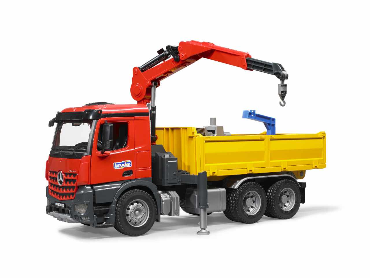 Camion mb arocs ribaltabile c/gru 03651