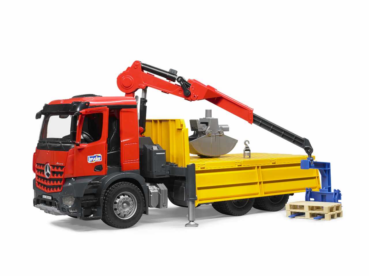 Camion mb arocs ribaltabile c/gru 03651