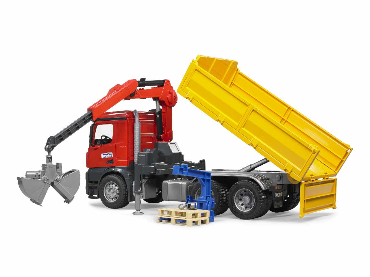 Camion mb arocs ribaltabile c/gru 03651