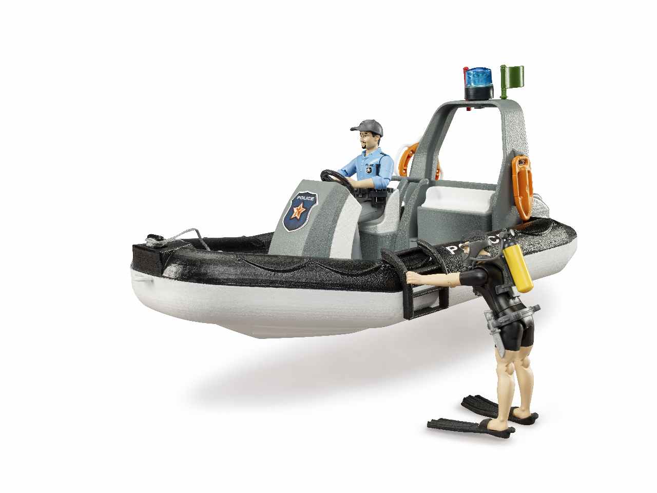 Gommone polizia c/sommozzatore+ac.62733