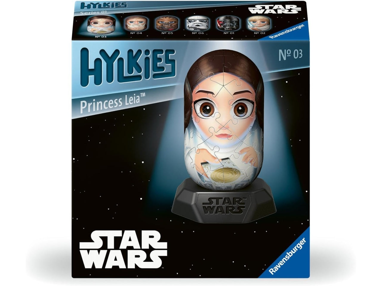 Puzzle 3D Star Wars Prinzessin Leia 54 pezzi - Età consigliata 0+ | Ravensburger Hylkies