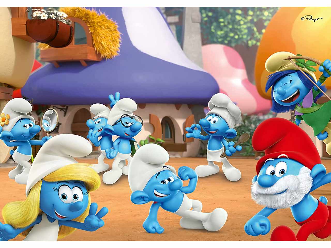 Puzzle 24 pezzi i puffi