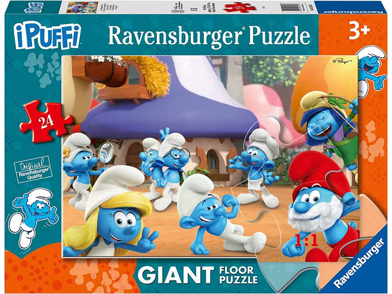 Puzzle 24 pezzi i puffi