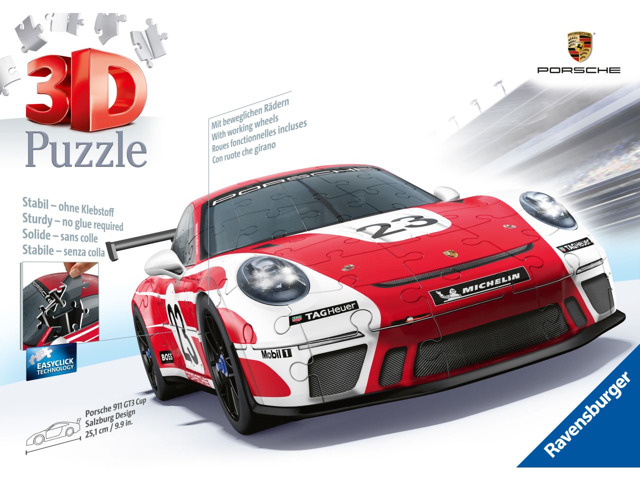 Puzzle 3d porsche 911 gt3 cup salzburg