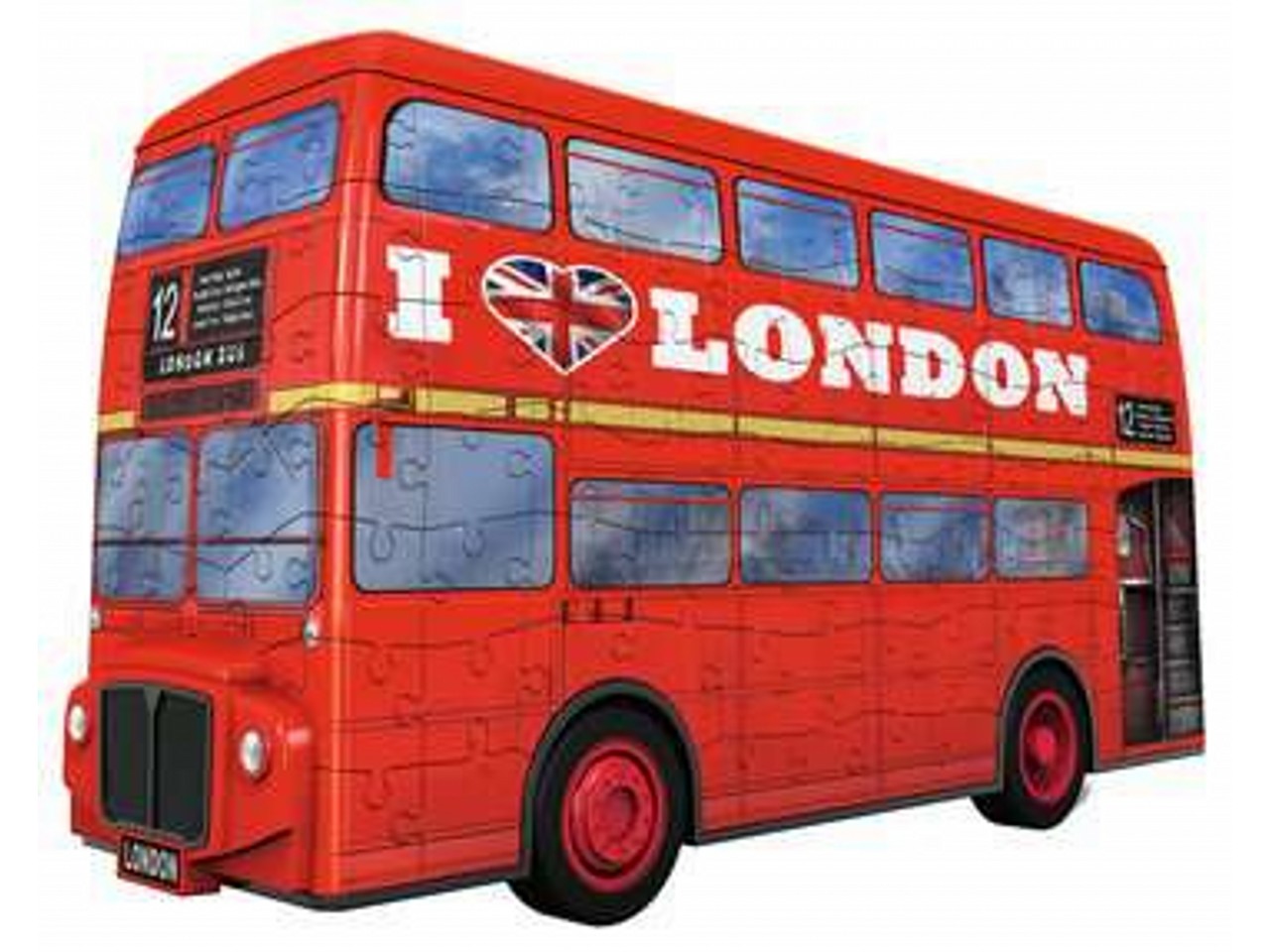 Puzzle 3d 108 pezzi london bus 12534