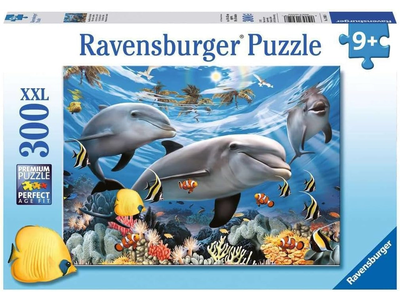 Puzzle 300 Pezzi XXL Delfini, Idea Regalo per Bambini 9+ Anni, Gioco Educativo - Ravensburger