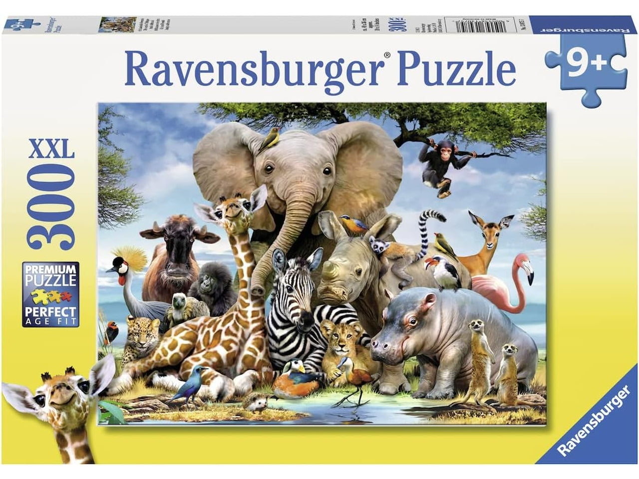 Puzzle 300 Pezzi XXL Cuccioli D'Africa, Idea Regalo per Bambini 9+ Anni, Gioco Educativo - Ravensburger