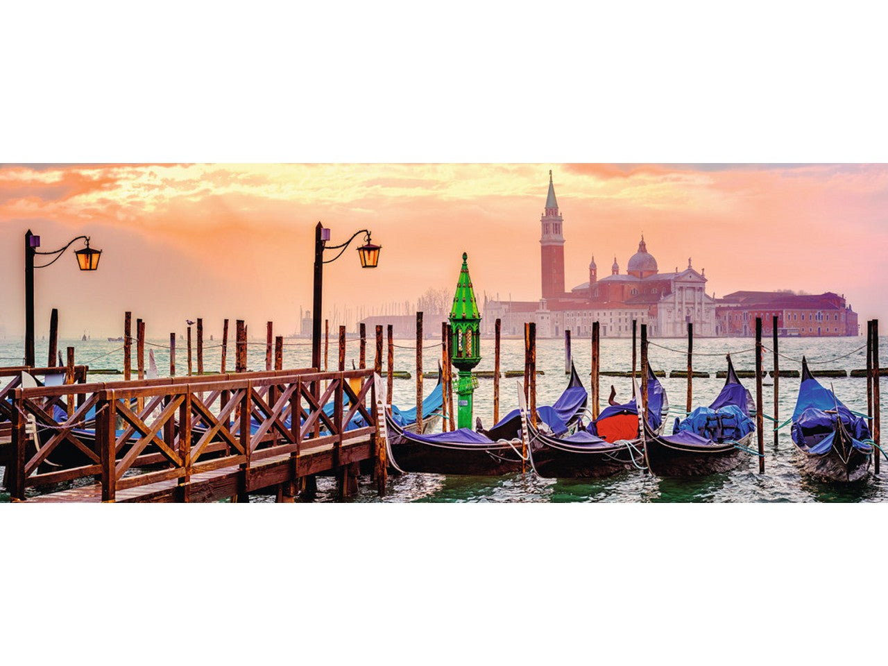 Puzzle 1000 pezzi gondole a venezia 15082