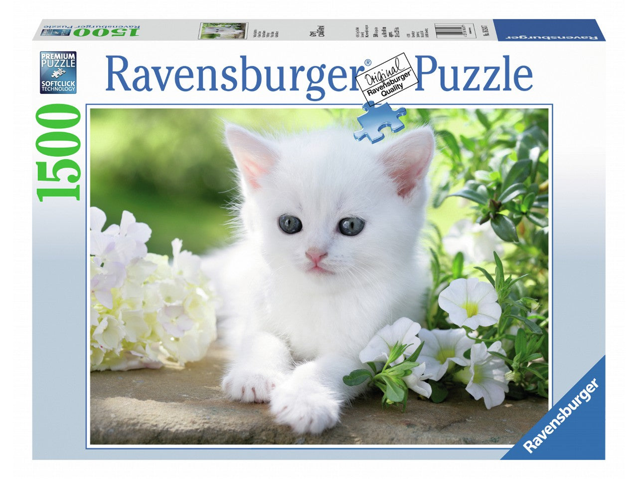Puzzle 1500 pezzi gattino bianco 16243