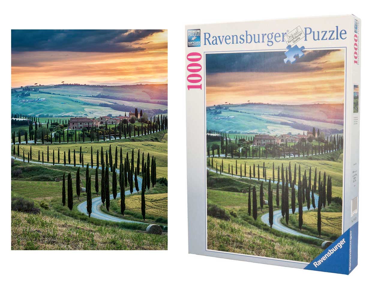 Puzzle val d'orcia, tuscany da 1000 pezzi