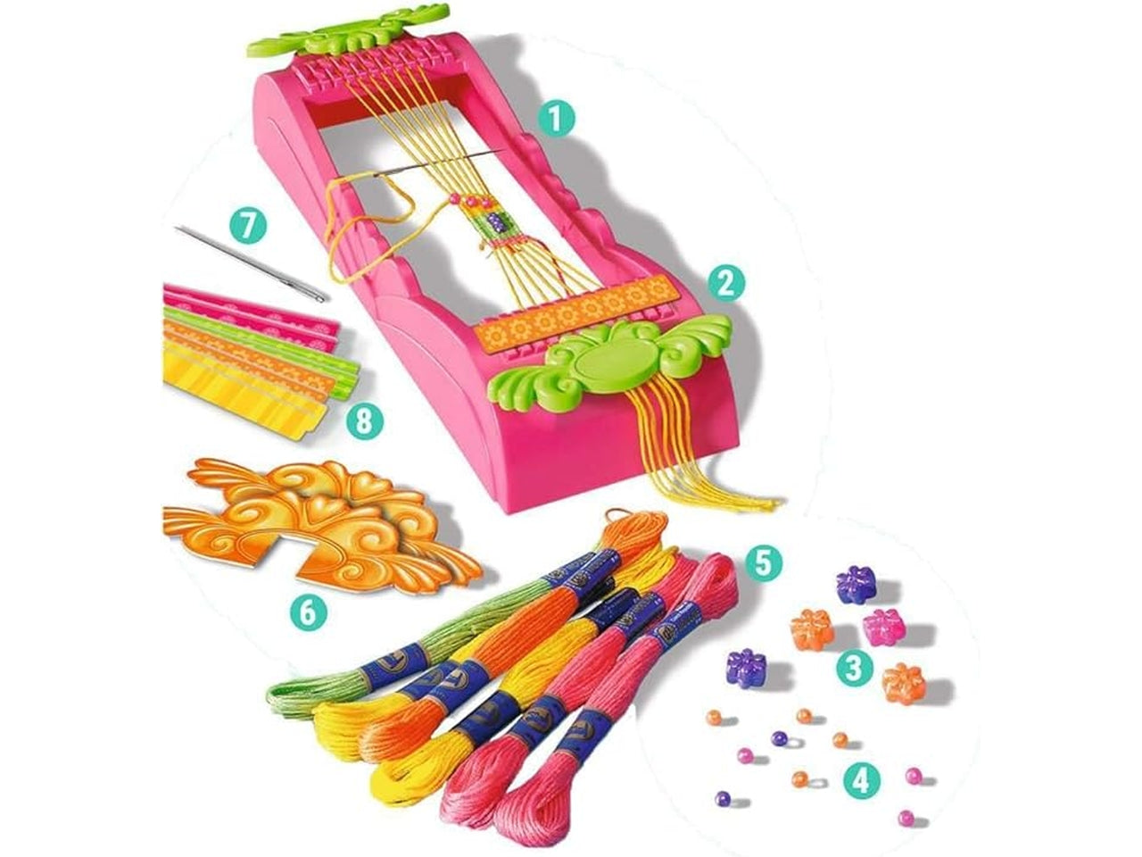 Ravensburger Be creative midi, telaio braccialetti dell'amicizia, gioco creativo per bambini dai 6+ anni