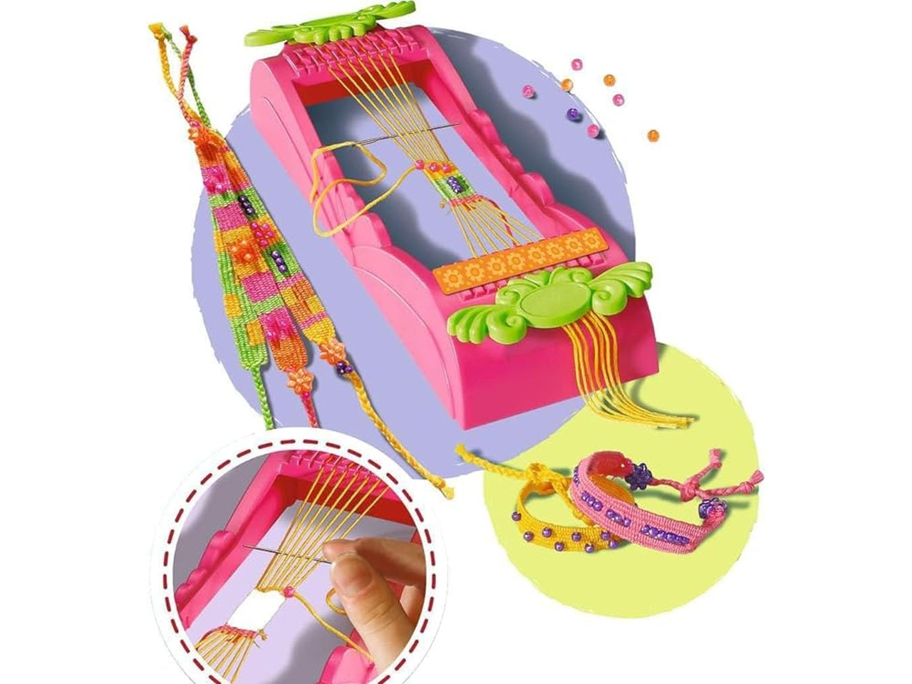 Ravensburger Be creative midi, telaio braccialetti dell'amicizia, gioco creativo per bambini dai 6+ anni